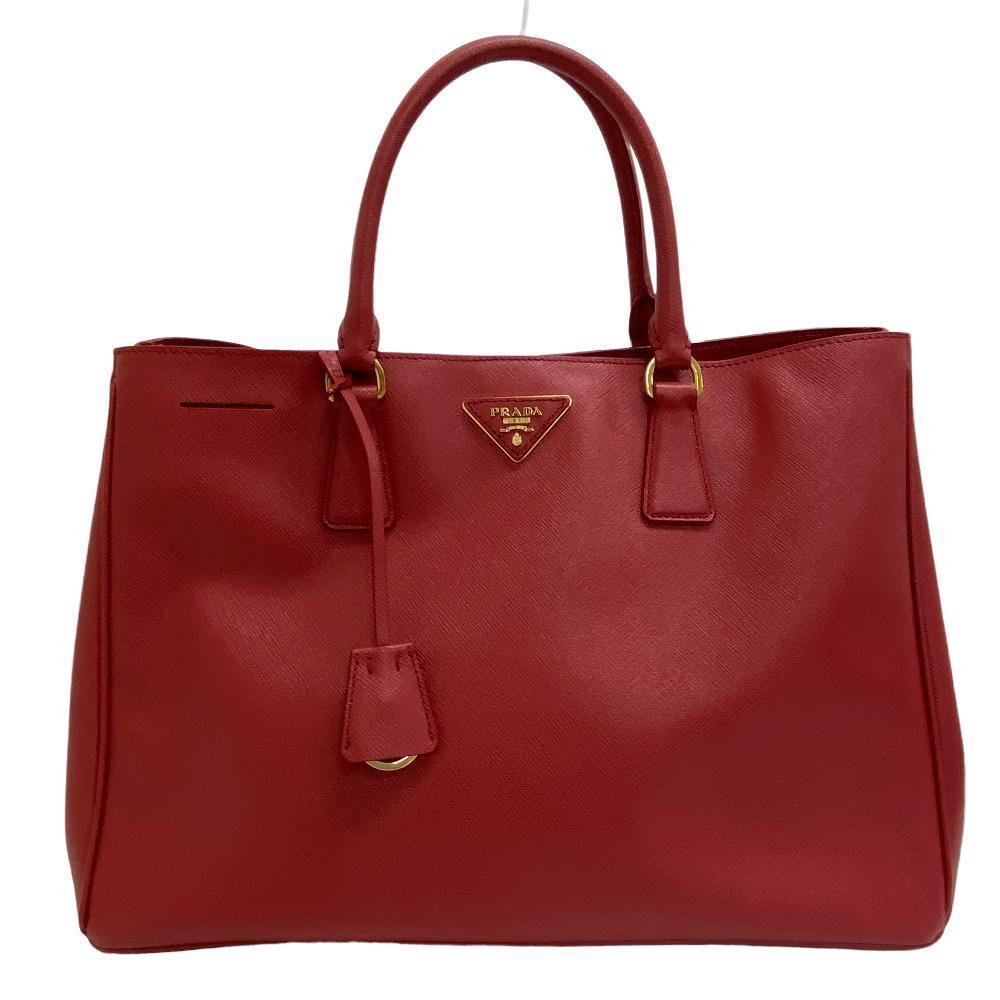 Prada Saffiano Luxe Handbag Red